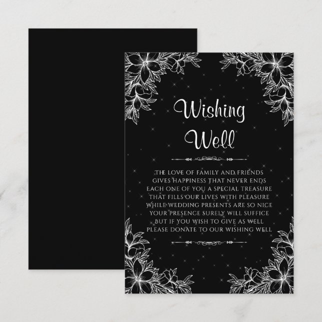 Carte D'accompagnement Un Mariage blanc orné qui veut bien (Devant / Derrière)