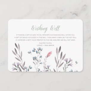 Carte D'accompagnement Un Mariage Fleur sauvage Qui Veut Bien