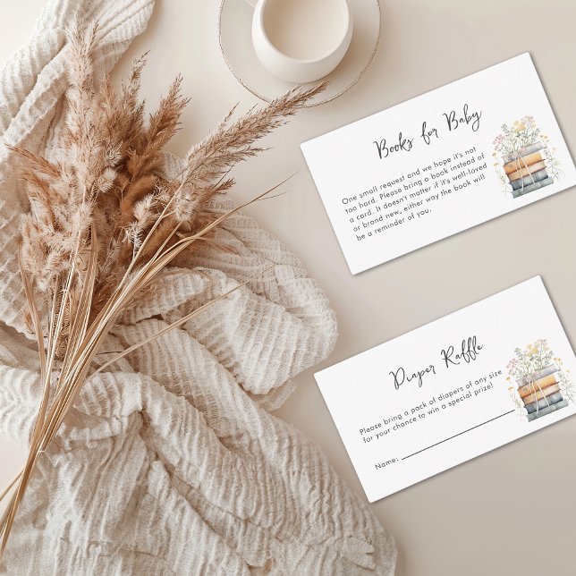 Carte D'accompagnement Un nouveau chapitre commence le Baby shower Fleur  (Créateur téléchargé)