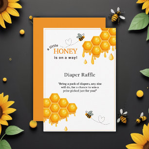 Carte D'accompagnement Un Petit Miel Sur Le Chemin Honeycomb Baby shower