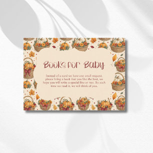 Carte D'accompagnement Un petit panier de citrouilles - Livres bordeaux p