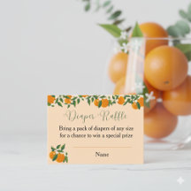 Un Petit Raffin De Baby shower Orange Cutie
