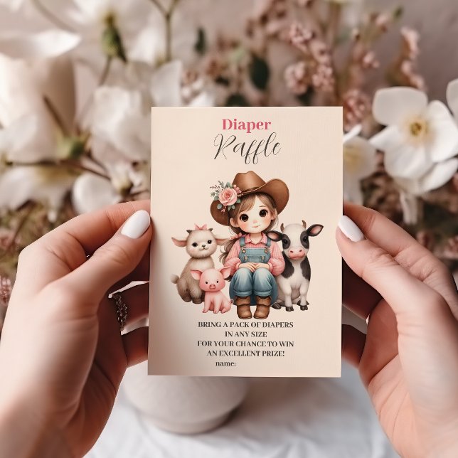 Carte D'accompagnement Un petit raffle de Diapper pour bébé (Créateur téléchargé)