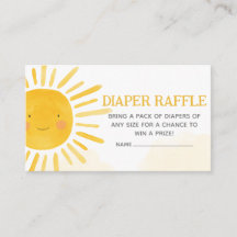 Un petit rayon de soleil Baby shower Déchets Raffl