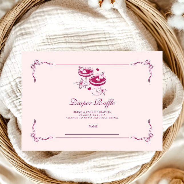 Carte D'accompagnement Un Tini Sur Le Chemin De Diapper Raffle (Créateur téléchargé)