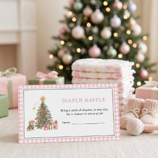 Carte D'accompagnement Une Baby Shower pour un Joyeux Petit Noël