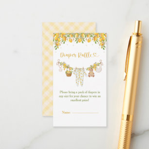 Carte D'accompagnement Une Douce Petite Fête de Naissance Citron Citrus