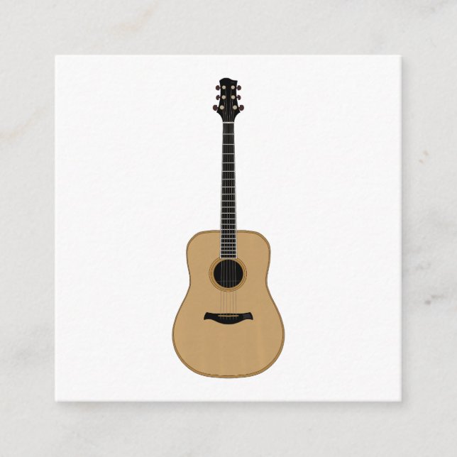 Carte D'accompagnement Une jolie guitare (Devant)