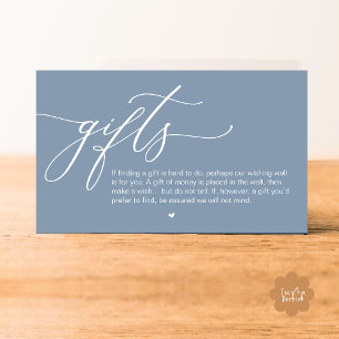 Carte D'accompagnement Une note de cadeaux, Mariage romantique moderne