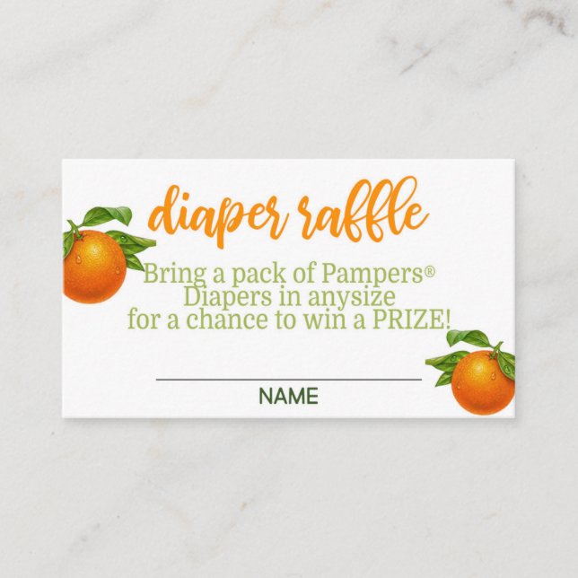 Carte D'accompagnement Une petite croûte est sur le chemin Diaper Raffle  (Devant)