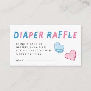 Carte D'accompagnement Valentine Heart Genre Révéler Déchets Raffle Ticke