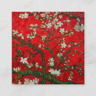 Carte D'accompagnement Van Gogh Almond Blossoms Rouge
