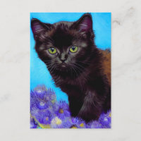Van Gogh Chat et fleurs