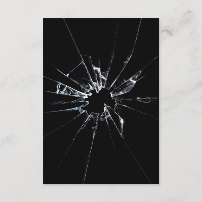 Carte D'accompagnement Verre cassé no 1 (Devant)