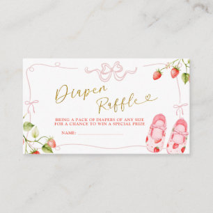 Carte D'accompagnement Vêtements de bébé Coquette rose Tirage au sort des