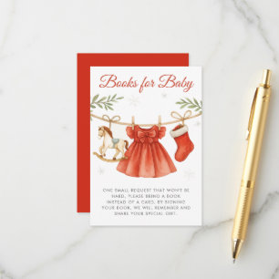 Carte D'accompagnement Vêtements de Noël pour bébé Livres pour bébé Showe