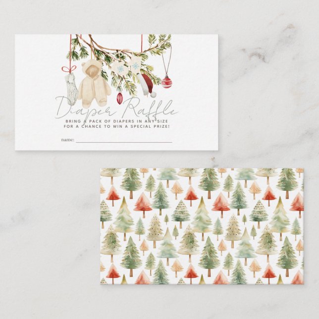 Carte D'accompagnement Vêtements de vacances Lave-vaisselle Raffle Ticket (Devant / Derrière)