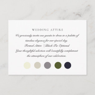 Carte D'accompagnement Vieux argent neutre/transparent bg, tenue mariage