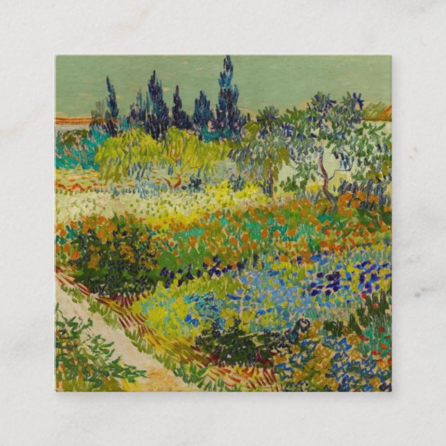 Carte D'accompagnement Vincent Van Gogh Garden (Devant)
