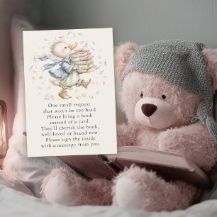 Carte d'accompagnement Vintage Duck Books for Baby