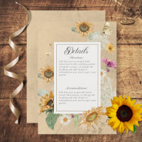 Vintage été tournesol détails floraux
