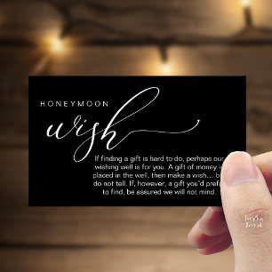 Carte D'accompagnement Vœu de lune de miel, Cadeau, Une note sur les cade
