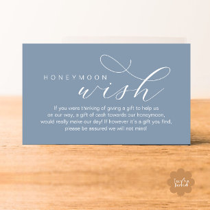Carte D'accompagnement Vœu de lune de miel de mariage, Fonds, Minimaliste