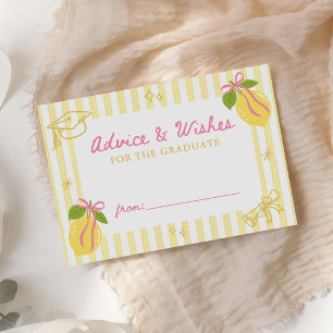 Carte D'accompagnement Vœux de conseils de remise de diplôme de citron fr