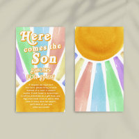 Voici Le Baby shower Son Retro Boys Book