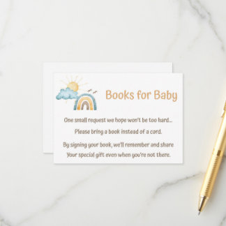 Carte D'accompagnement Voici Les Livres Du Fils Pour Baby Card