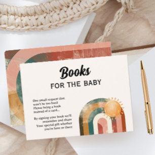 Carte D'accompagnement Voici les Livres Son Arc-en-ciel pour bébé