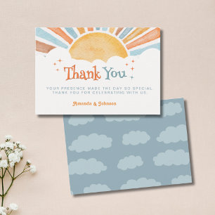 Carte D'accompagnement Voici venir le fils Soleil Baby Shower Remerciemen