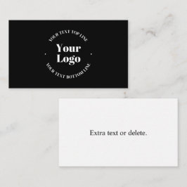 Carte D'accompagnement Votre logo d'entreprise téléchargé ou autre concep