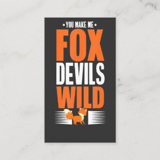 Carte D'accompagnement Vous me rendez Foxdevils fou anglais