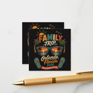 Carte D'accompagnement Voyage en famille Orlando Floride 2026