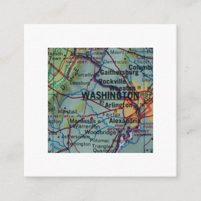 Carte D'accompagnement Washington DC We've Moved New Address Card (Devant)