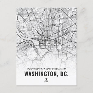 Carte D'accompagnement Washington Mariage Weekend Détails