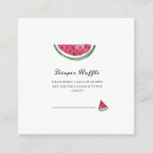 Watermelon Sweet Girl Summer Diaper Raffle  