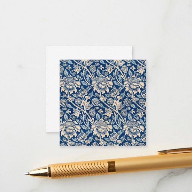 Carte D'accompagnement Wey, 1883 par William Morris (Devant/Arrière en situation)