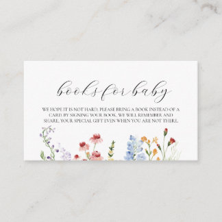 Carte D'accompagnement Wildflower Books For Baby Card