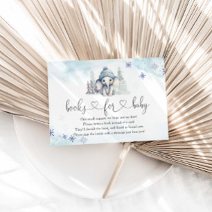 Carte D'accompagnement Winter Elephant Boy Baby showers Livres Pour Baby