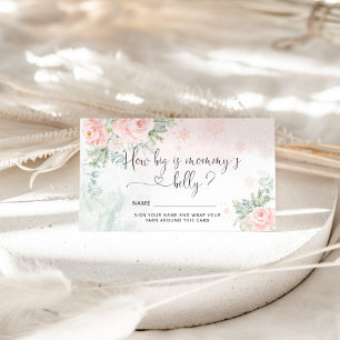 Carte D'accompagnement Winter rose comme la taille du ventre de maman