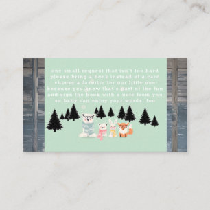 Carte D'accompagnement Winter Woodland Forest Animal Douche Demande de ré