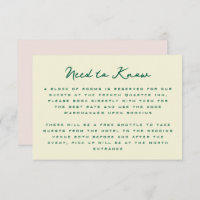 Yellow Pink Green Simple Additional Information 