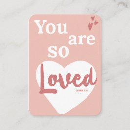 Carte D'accompagnement You Are So Loved Christian Valentine's Day Card
