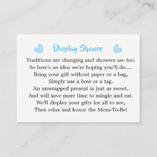 Carte D'accompagnement Zoo Animaux Baby shower mignon Affichage Douche