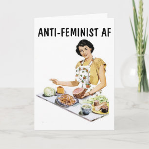 CARTE D'ACCUEIL DE L'AMITIÉ ANTI-FÉMINISTE AF FUNN