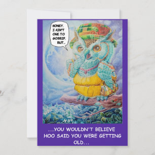 CARTE D'ACCUEIL DE L'ANNIVERSAIRE GOSSIP