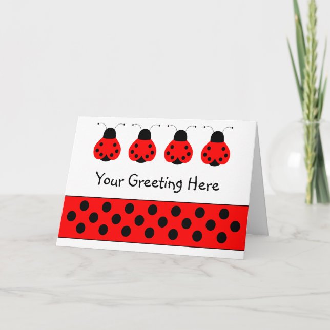 Carte d'accueil Ladybug (Devant)