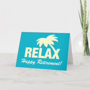 Carte d'accueil personnalisée Happy Retirement